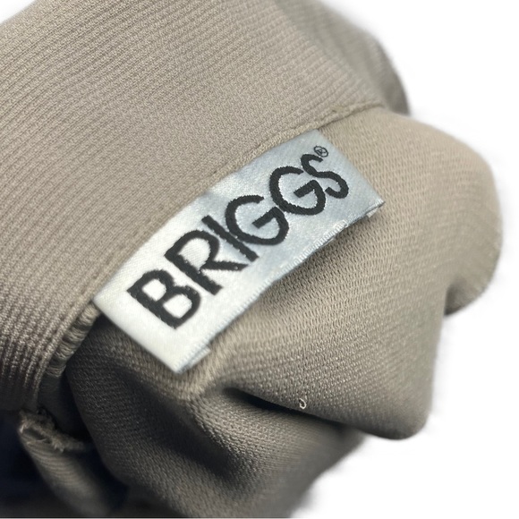 BRIGGS women’s size extra large tan brown button up collard blazer jacket - Picture 4 of 6